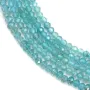 Apatite rondelle facettée sur fil 3-4mm x 40cm