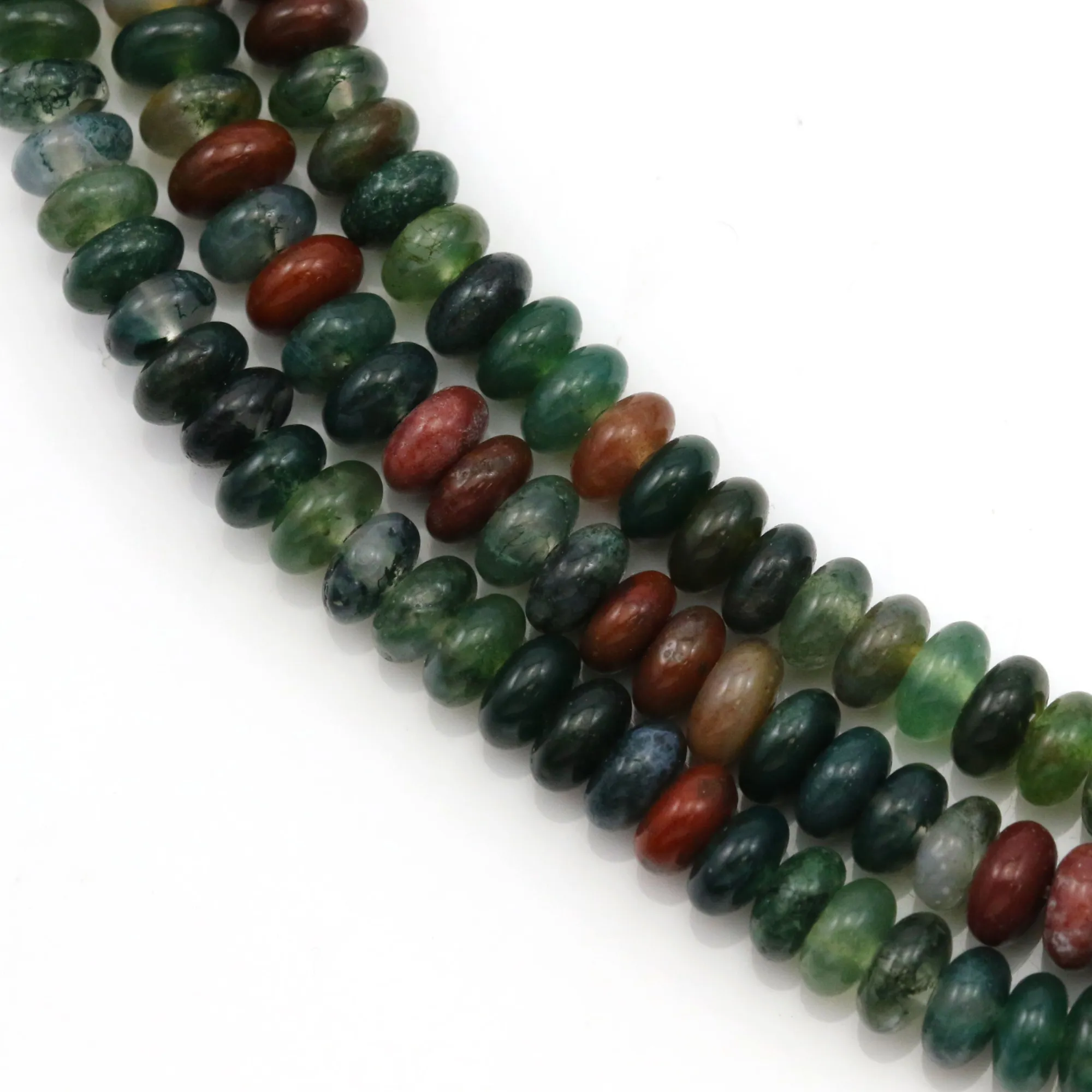 Bracelet Perles Agate Indienne 6mm - Sur Mesure Homme/femme - Fait Main En France