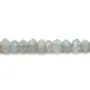 Aigue marine rondelle facette 3x5mm x 10pcs