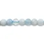 Aquamarine faceted round 4mm x 40cm