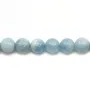 Aigue marine rond 11-12mm x 40cm
