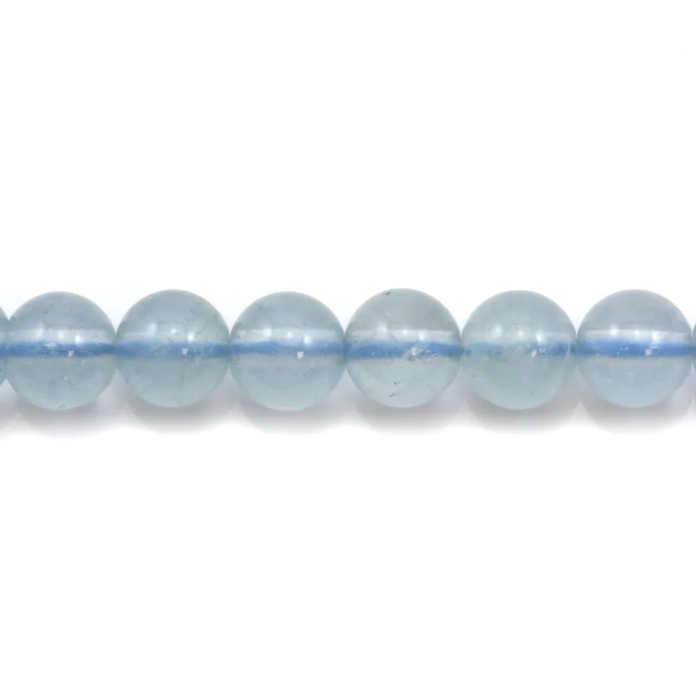 Aigue-Marine Rond 5mm x 40cm