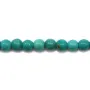 Turquoise traité verte ronde 3mm x 40cm