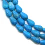 Turquoise reconstitué goutte 5x8mm x 40cm