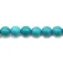 Turquoise traité verte ronde 6mm x 10pcs