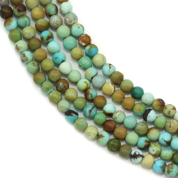 Turquoise Round 5mm x 4pcs