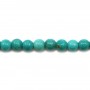 Turquoise green treated round 2mm x 40cm