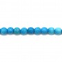 Turquoise reconstitute Round 3mm x 40cm