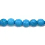 Turquoise  reconstitue  Ronde 4mm x 40cm