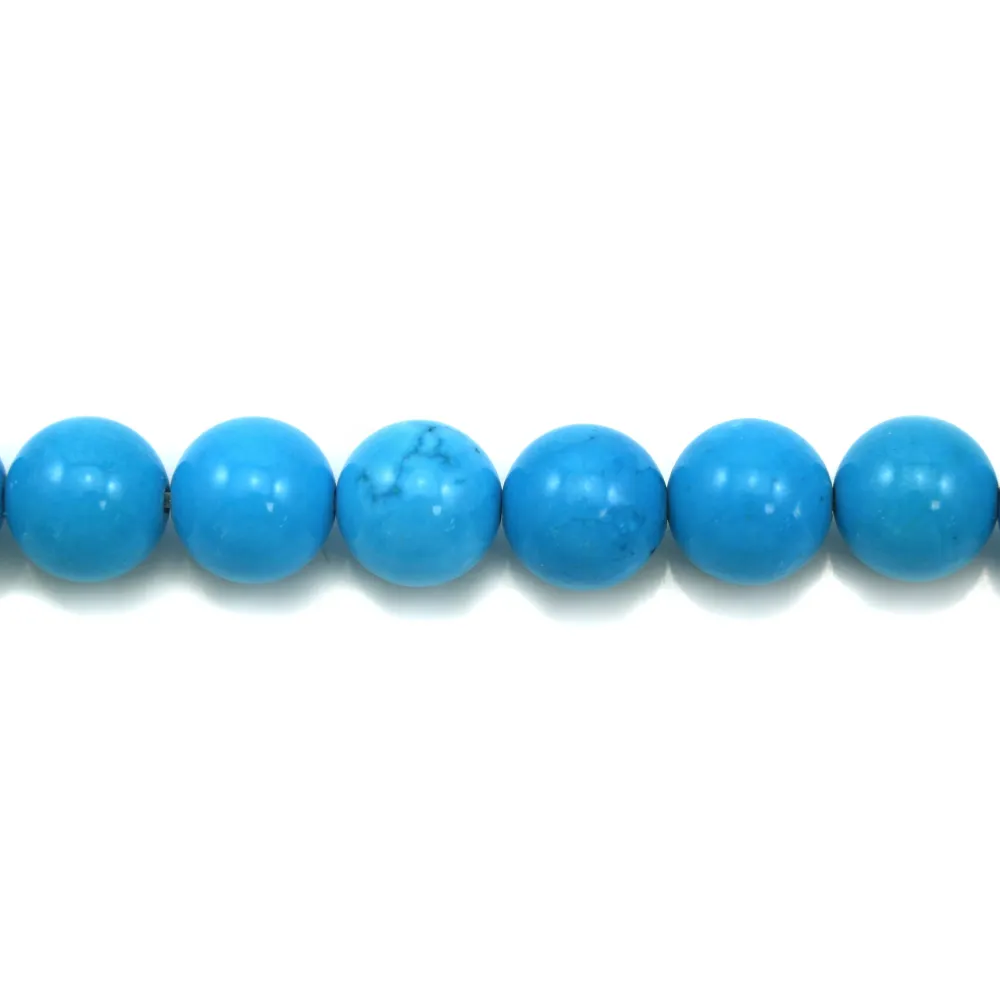 Turquoise Reconstite Round 12mm x 40cm