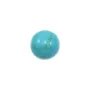 Cabochon turquoise reconstituée rond 8mm x 4 pcs