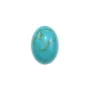 Cabochon Reconstituted Turquoise 10x14mm x 1pc