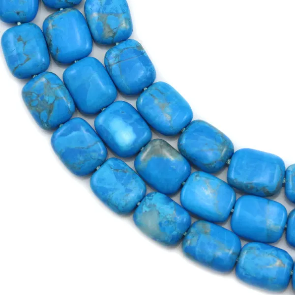 Turquoise reconstitué rectangle 8x10mm x 40cm