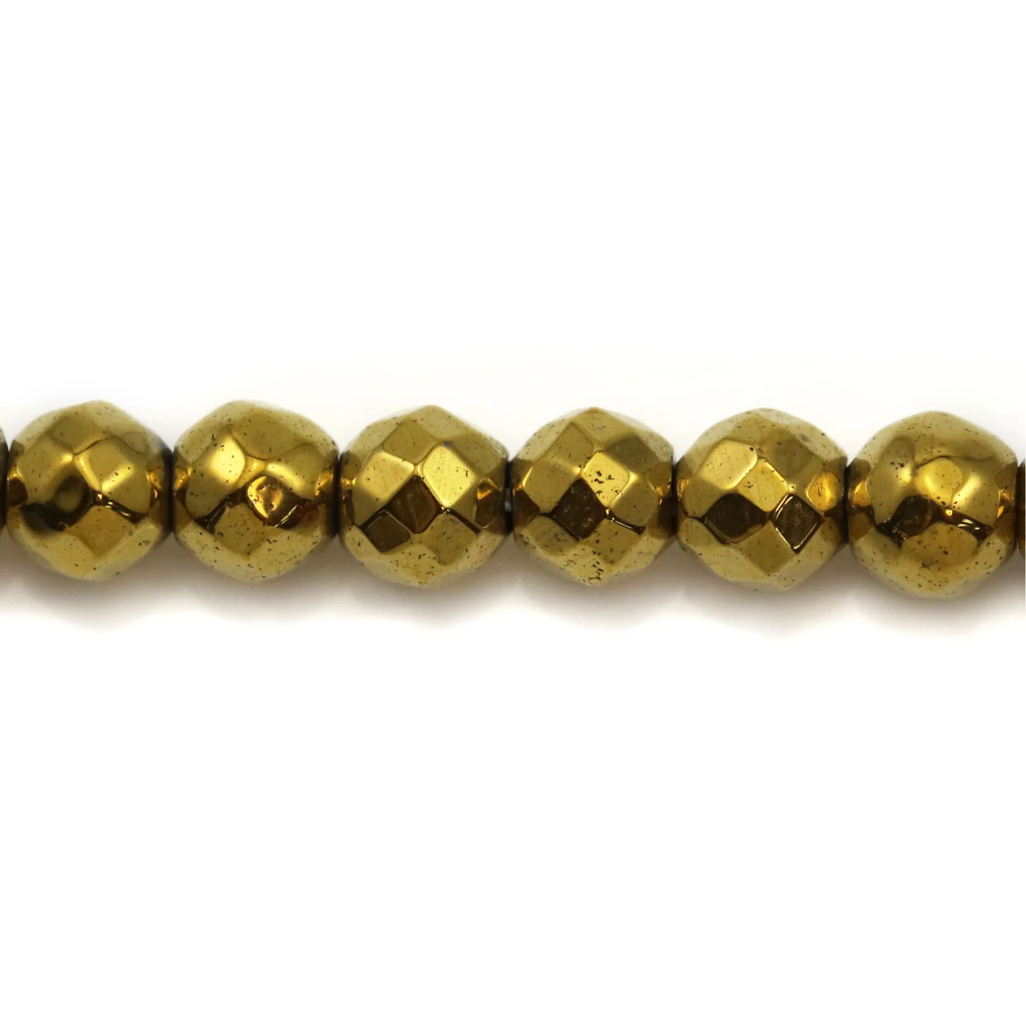 Perles En Hématite Naturelle Facettée - Lot De 100 Pièces, Tailles 2mm, 3mm, 4mm, Pour Création De Bijoux