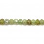 green Garnet  Roundel  faceted 3mm x 40cm