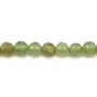 Grenat vert rond facette 5mm x 40cm