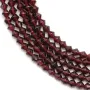 Grenat,en forme de toupie facette 4mm x 39cm