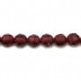 Grenat Rond Facette 3mm x 35cm 