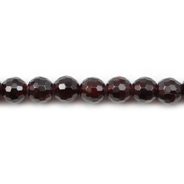 Garnet Faceted Round 4mm x 10pcs