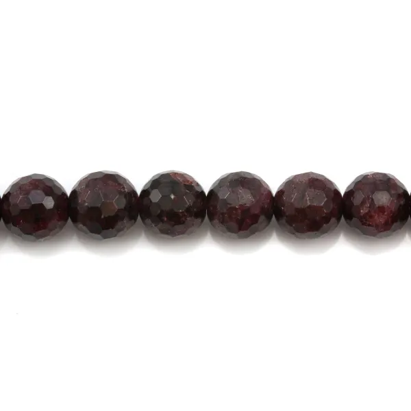 Garnet Faceted Round 4mm x 10pcs