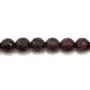 Grenat Rond Facette  4mm x 10pcs