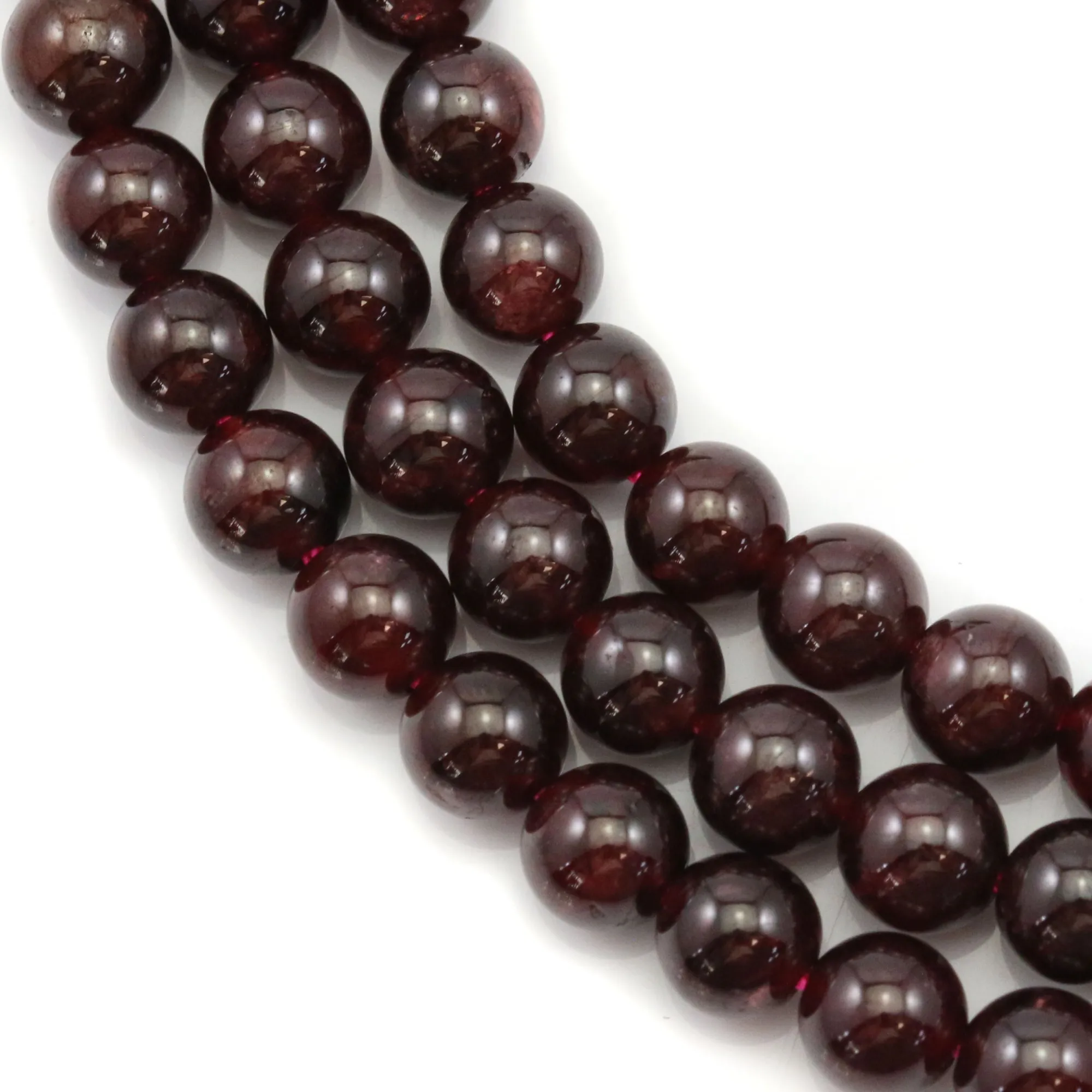 Collier De Perles En Grenat Rouge Naturel - Longueur Réglable 11 Pouces - Bijou Fait Main Artisanal D'Inde