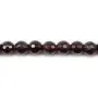 Grenat Rond Facette 8mm x 40cm