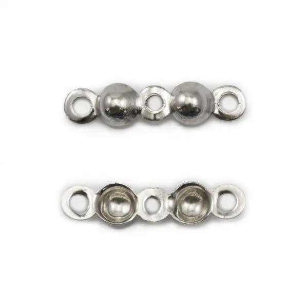 Cache noeuds 3 mm en Argent 925 x10  
