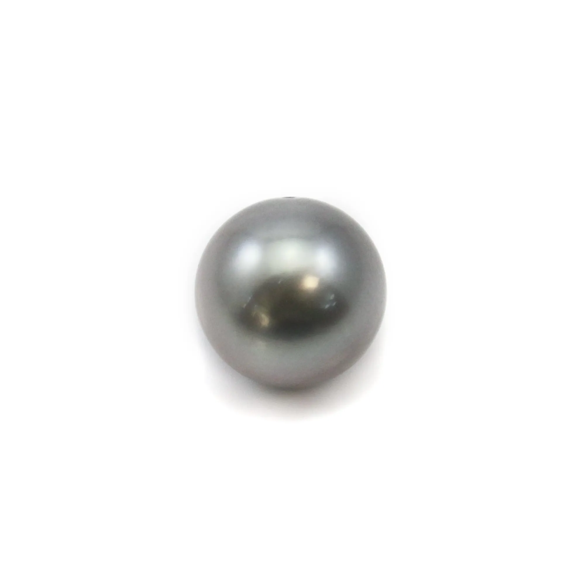Pendentif Perle De Tahiti Grise 10mm Sur Bélière Argent 925 - Neuf Avec étiquettes