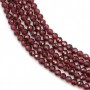 Grenat Faceted roundel 1.7x1.8mm x 33 cm