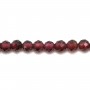 Grenat Faceted roundel 1.7x1.8mm x 33 cm