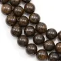 Bronzite, ronde, 12mm x 40cm