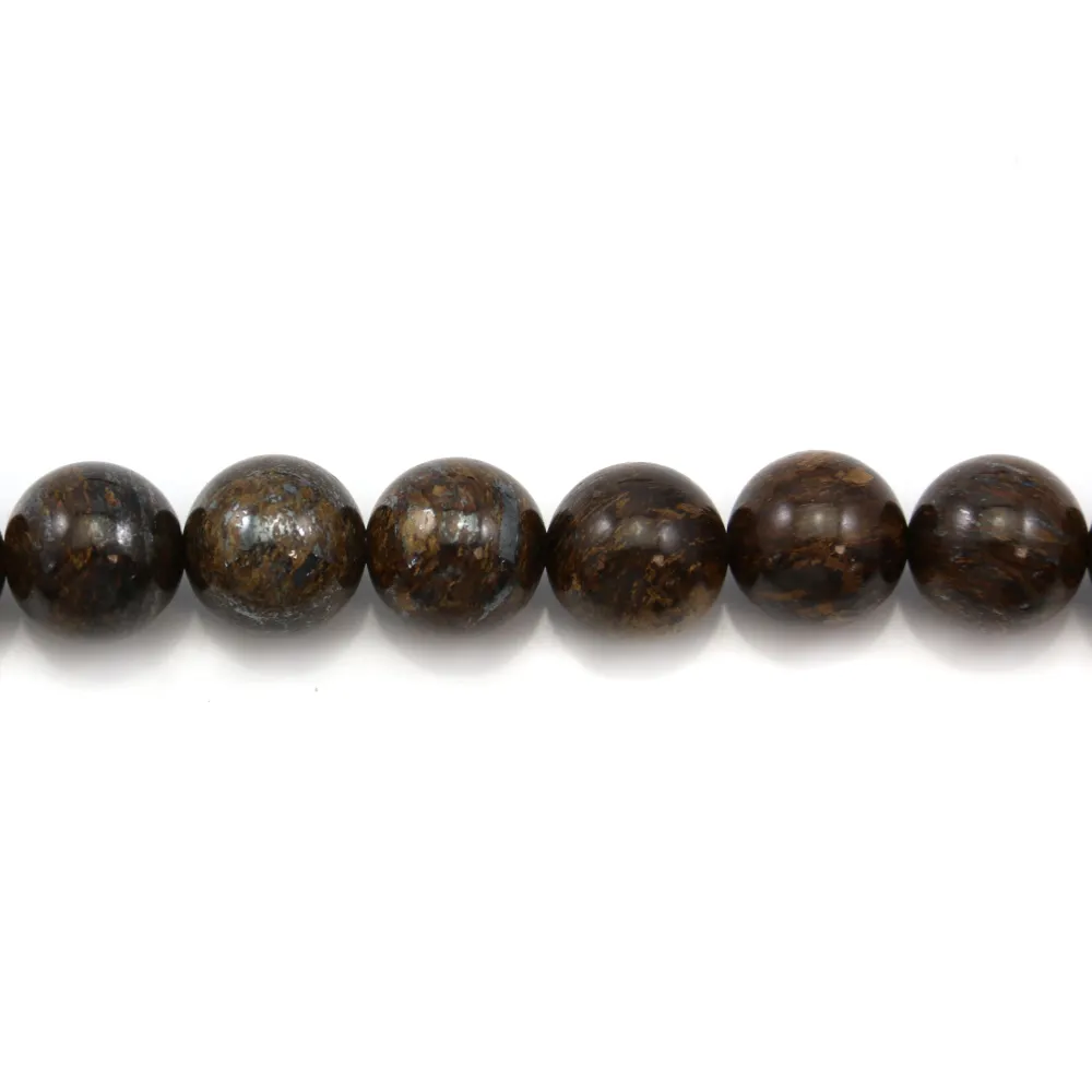 Bronzite ronde 12mm x 4 st