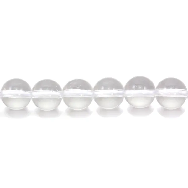 Cristal de roche Ronde 12mm x 4pcs
