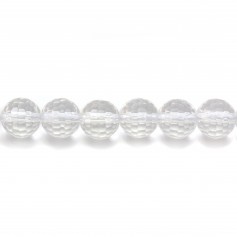 Rock Crystal Quartz Faceted Round
