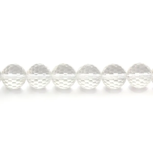 Rock Crystal Quartz Faceted Round