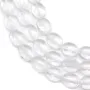 Cristal de roche Ovale Facette 8x10mm x 40cm