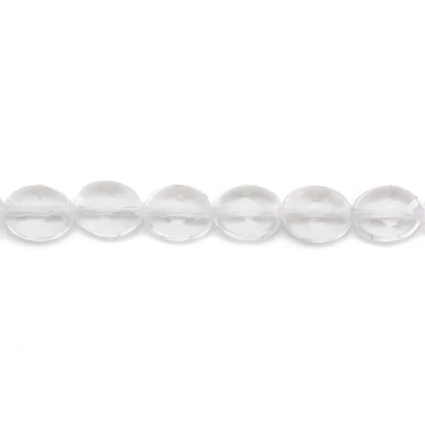 Cristal de Roca Ovalado 10x14mm x 40cm