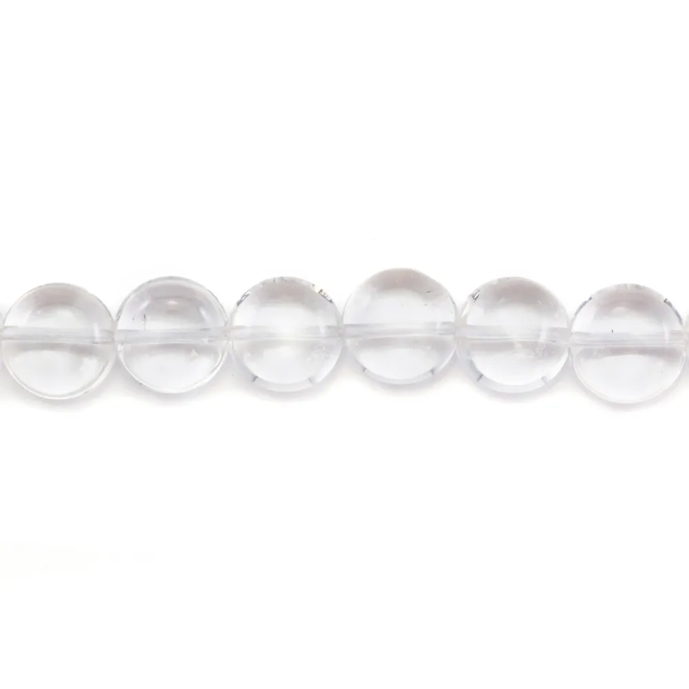 Cristal de roche Rond Plat 10mm x 4 st