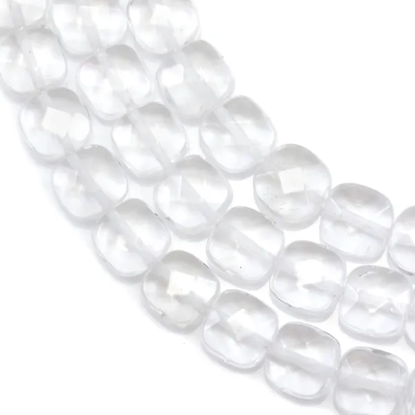 Cristal de roche Carré Facette 10mm x 40cm