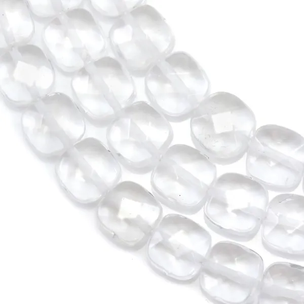 Cristal de roche Carré Facette 12mm x 40cm