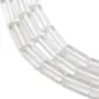 Cristal de roche goutte facette 10x30mm x 40cm