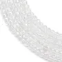 Cristal de roche rond plat facette 2mm x 40cm
