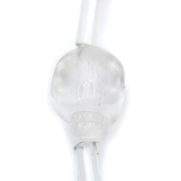 Rock crystal skull 12mm x 40cm(10pcs )
