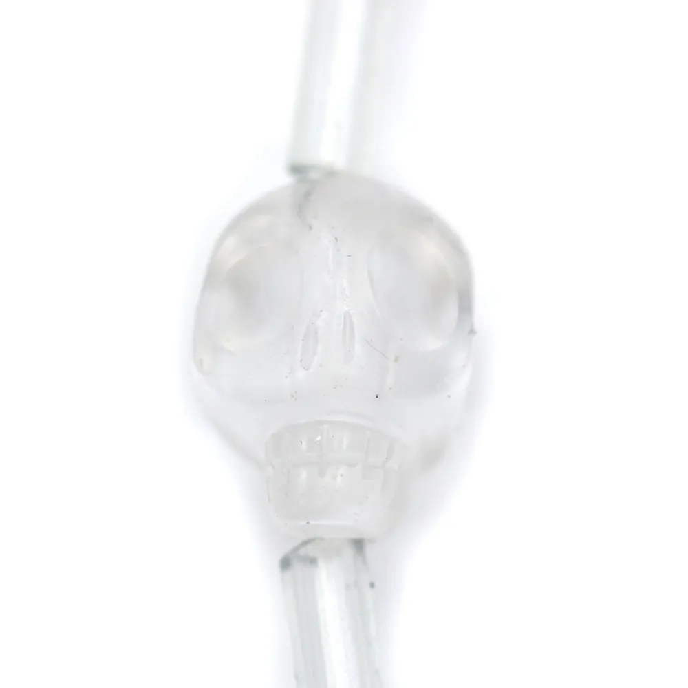 Cristal de roche tête de mort 12mm