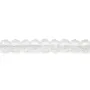 Cristal de roche rond plat facette 2mm x 40cm