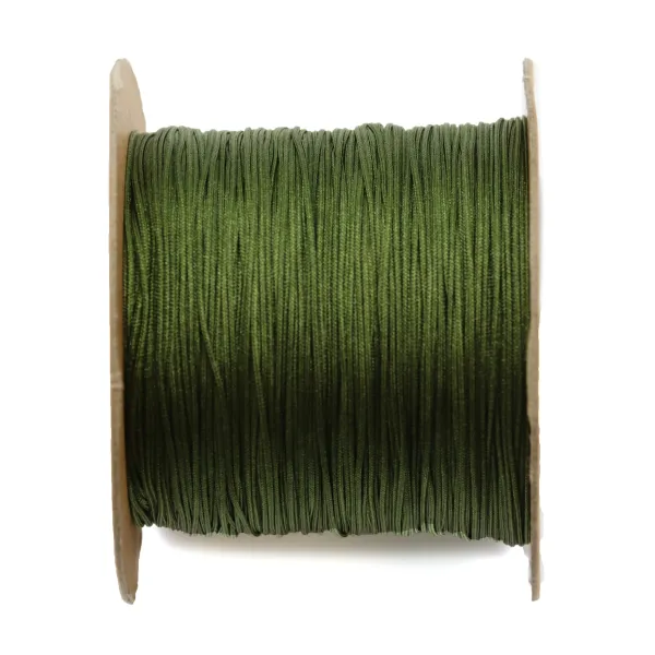 Fil polyester vert kaki foncé 0.5 mm x 180 m