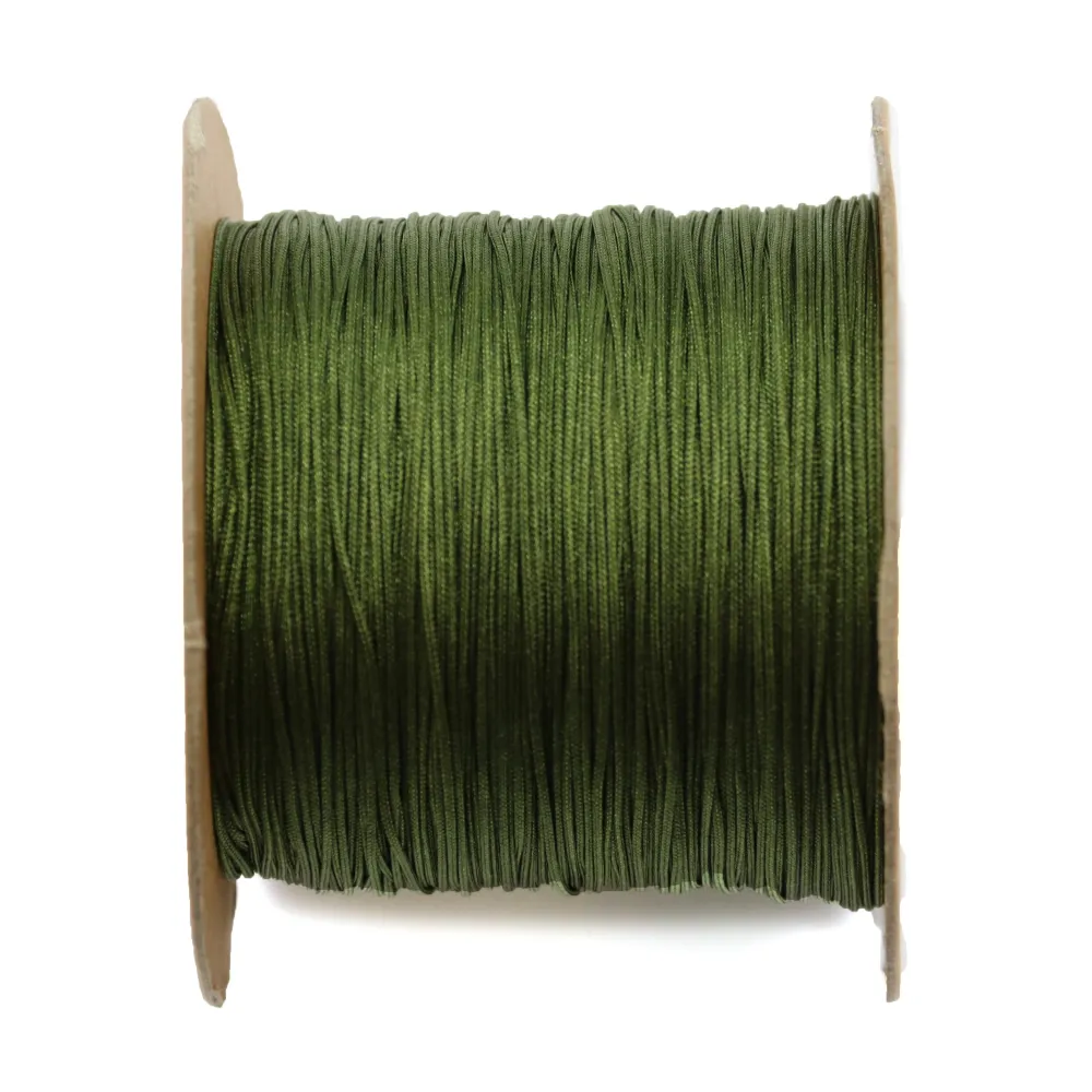 Fil polyester vert kaki foncé 0.5 mm x 5m