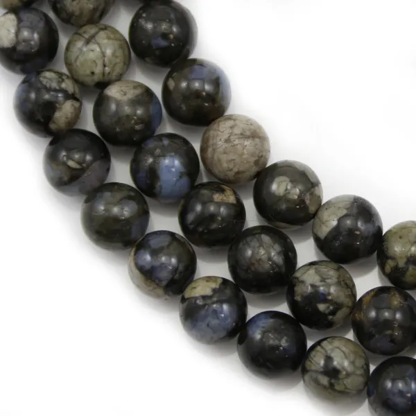 Opal grise ronde 8mm x 40cm