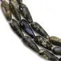 Opal grise goutte facette 6x16mm x 40cm